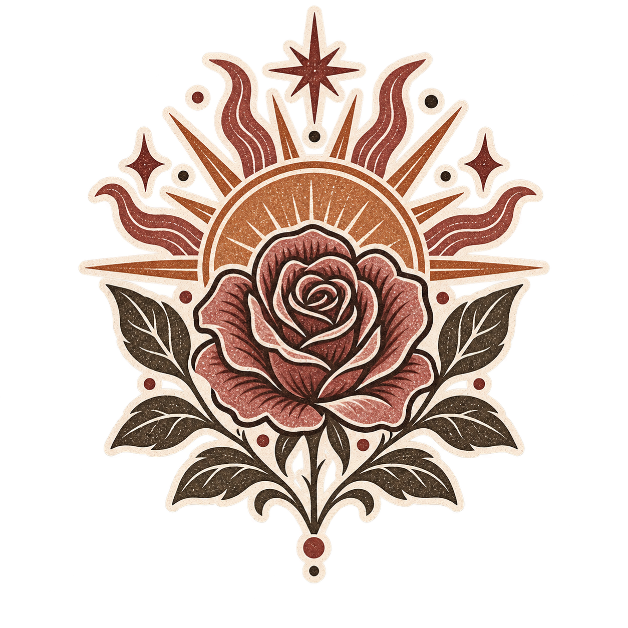 Rubedo alchemical emblem